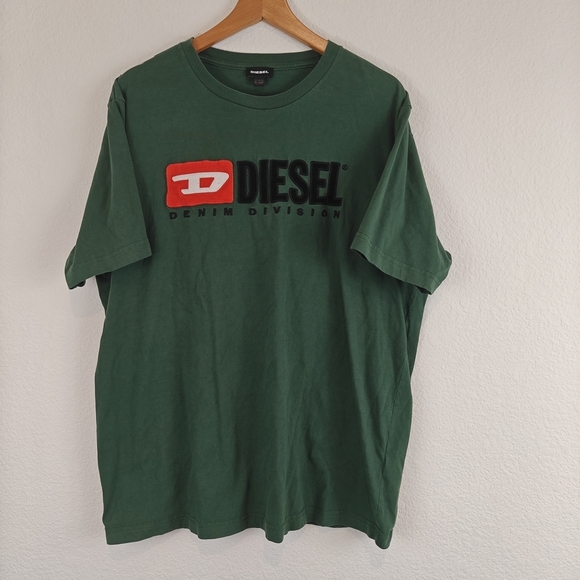 DIESEL T JUST DIVISION Mens T Shirt Short Sleeve Crew Neck Casual Cotton Tee LG - Picture 3 of 12